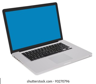 detailed open notebook computer illustration