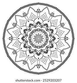 Detailed Ornamental Mandala Design Background