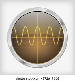 Detailed oscilloscope screen 