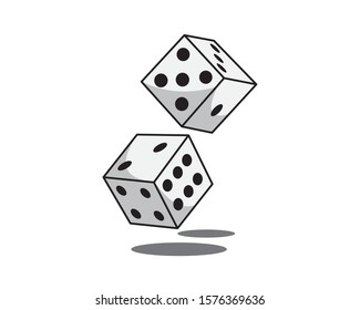 Detailed Pair of Dice Illustration