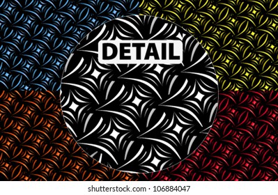 Detailed patterns - colors can be changed