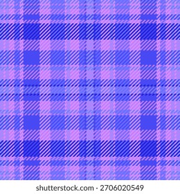Patrón detallado de cuadros en tonos de azul y lavanda. Evoca comodidad, tradición y diseño. Ideal para fondos, textiles o recursos gráficos.