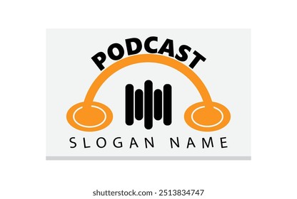 Detailed podcast logo template Free Vector shutter stock