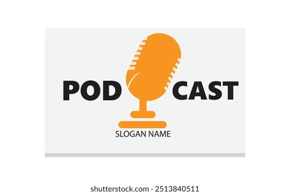 Detailed podcast logo template Free Vector shutter stock