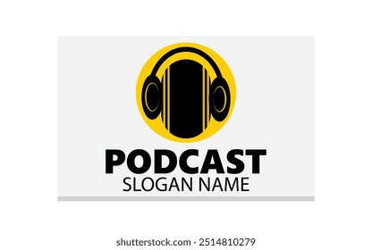 Vector gratis de Plantilla de logo de podcast detallado