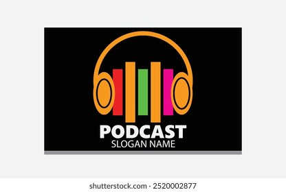 Vector gratis de Plantilla de logo de podcast detallado	
