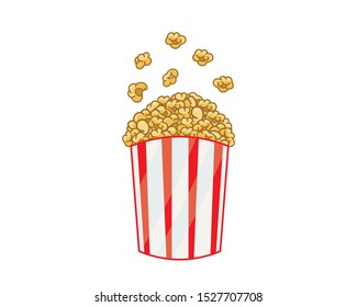 Detailed Popcorn the Snack Food Illustration