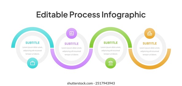 Detailed Process Infographic Template for Visualizing Step-by-Step Workflows and Processes Enhance Project Management and Communication with Clear, Engaging Visuals for Every Stage of Your Process