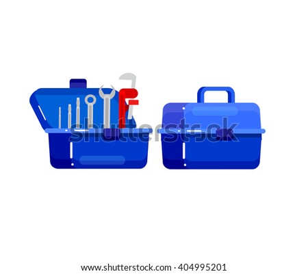 detailed proffesional plumbing tool. Concept banner servise 