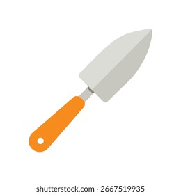 Detailed putty knife drawing suitable for painting repair construction and home improvement tool visuals Vector illustration on white background.