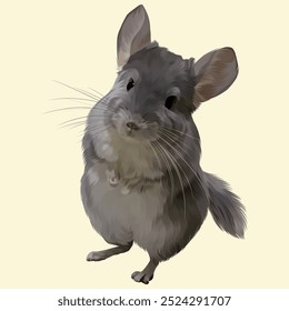 Detailed Rabbit Illustration in vector style