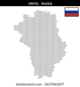 A detailed raster representation of Oryol Russia