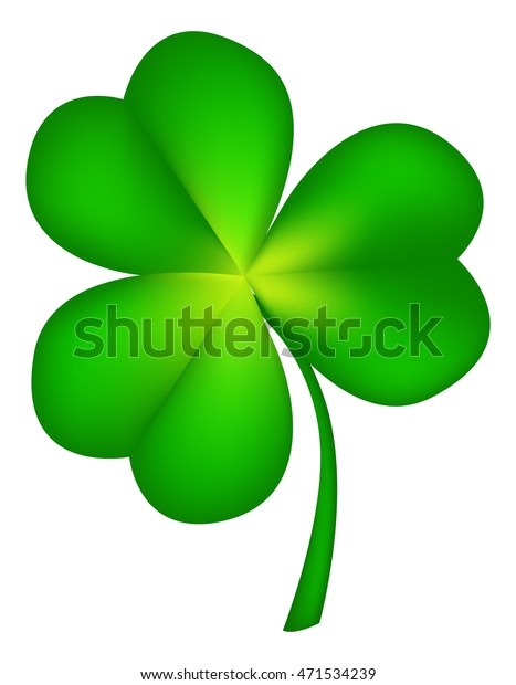 Detailed Realistic Vector Illustration Shamrock St Stock Vector ...