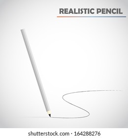 Detailed realistic vector pencil