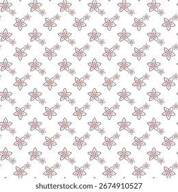 A detailed and repeating abstract geometric pattern featuring delicate green and yellow floral-like shapes.