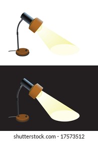 Detailed retro table lamp