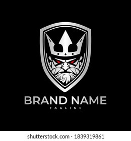 Detailed Robot on hexagon shape symbol logo design
