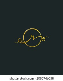 A detailed and romantic handwritten letter type R vector logo template