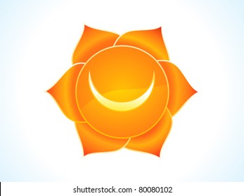 Detailed Sacral Chakra Vector Illustration