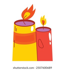 Detailed scented candle on white background.