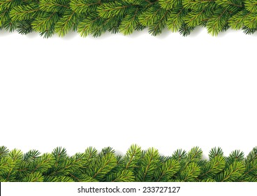 Detailed Seamless Christmas Garland