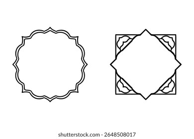 A detailed set of retro ornamental frames and vintage borders in vector format. Perfect for invitations, certificates, and design projects needing a touch of classic elegance.