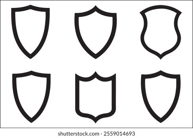 Detailed Shield Logo Vector Stock Designs
