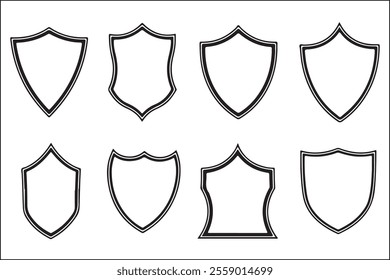Detailed Shield Logo Vector Stock Designs
