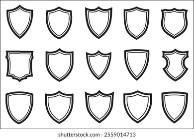 Detailed Shield Logo Vector Stock Designs
