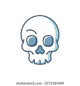 Detailed Skull Anatomy Vector Illustration Design