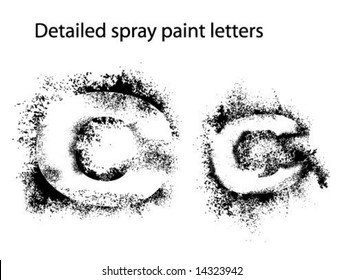 Detailed Spray Paint Font Cc