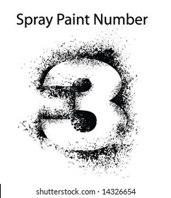 Detailed Spray Paint Number 3