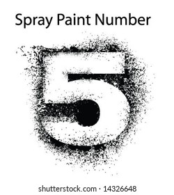 Detailed Spray Paint Number 5