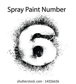 Detailed Spray Paint Number 6