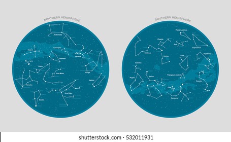 Detailed star map vector
