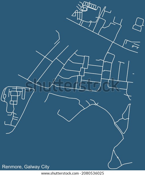 Detailed Technical Drawing Navigation Urban Street Stock Vector ...