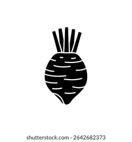 Detailed Texture of Celeriac Bulb Root Close-up on White Background