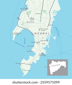 A detailed texture map of Mumbai, the capital city of Maharashtra, India