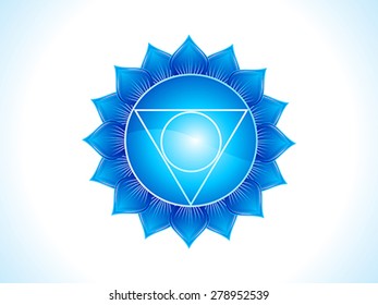 detailed throat chakra vector illustration