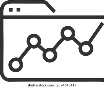 Detailed Timeline Icon Depicting Milestones and Planning, Ideal for Business Workflow Designs