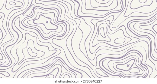 Um mapa topográfico detalhado com linhas de contorno intrincadas que ilustram mudanças na elevação e formas do terreno.