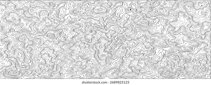 Detailed topographic map lines texture with contour abstract background pattern