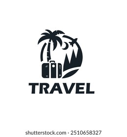 Detailed travel logo and vector design