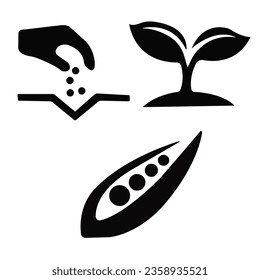 Detailed tree silhouettes of various trees on white background Vintage trees and forest silhouettes set in monochrome style isolated vector illustration