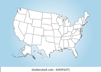 Detailed USA Map 