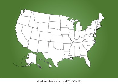 Detailed USA Map 