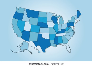 Detailed USA Map 