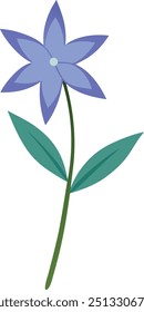 A detailed vector art illustration of the Amsonia flower, featuring its delicate star-shaped blooms and lush foliage. Perfect for botanical designs, floral patterns, and nature-themed projects.