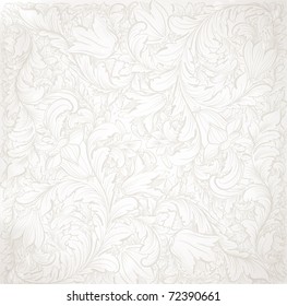  Detailed Vector Background with antique and baroque flowers. For spring and summer design.