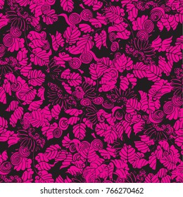Detailed Vector Background with antique and baroque flowers. 